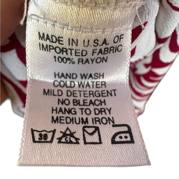 Vintage Jenny Helene Zebra Print Polka Dot Sleeveless Rayon Dress Size Small - Picture 5 of 6